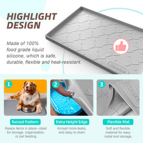 SIKADEER kitchen mat for drawers and shelves provides moisture protection and easy cleanup.