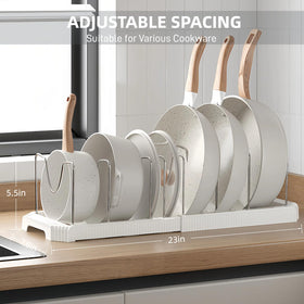 Silanit vertical storage saves cabinet space for busy cooks.