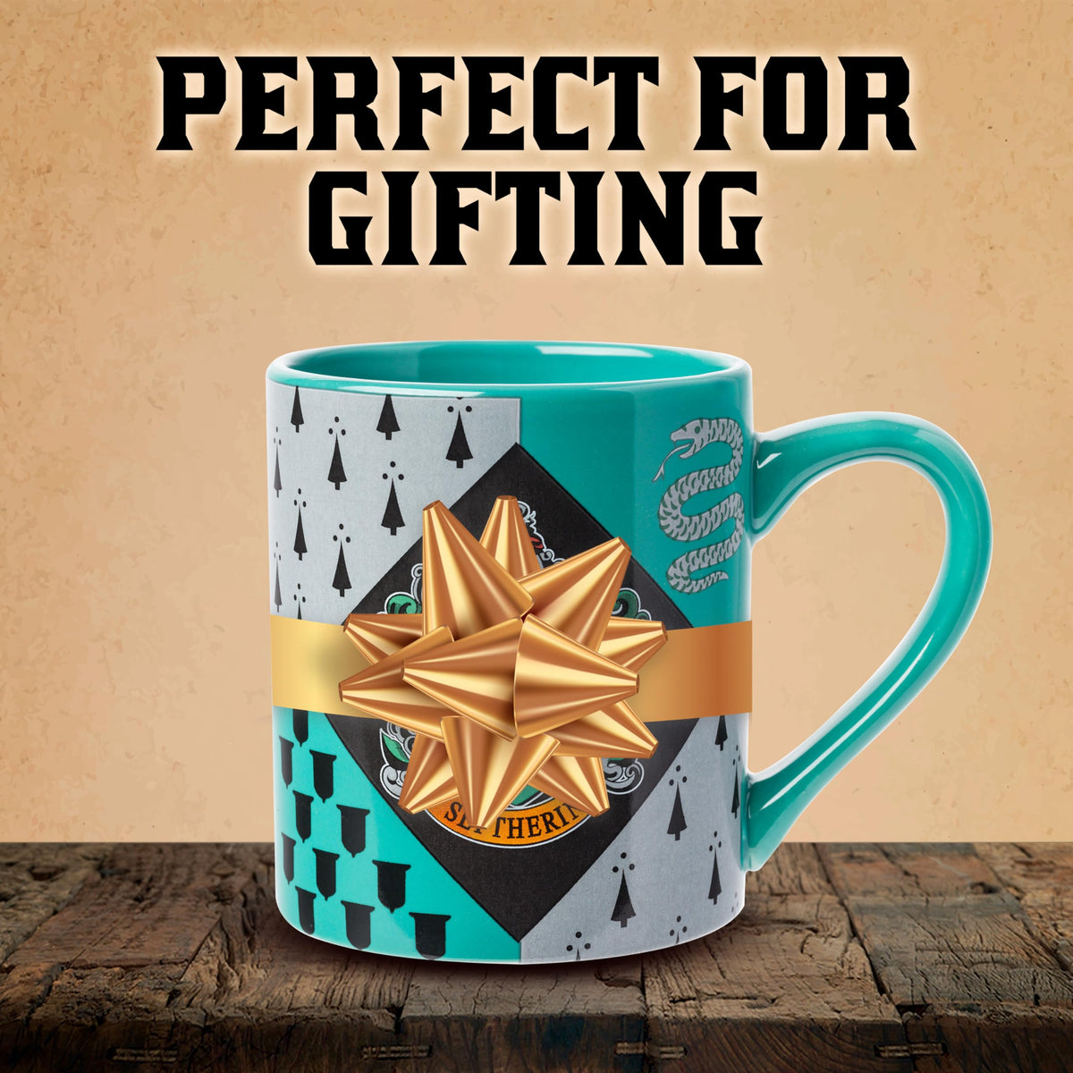 Silver Buffalo 14-ounce ceramic mug ready for hot beverages