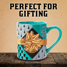 Silver Buffalo 14-ounce ceramic mug ready for hot beverages