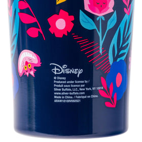 Silver Buffalo Disney Alice floral pattern tumbler adds style and daily hydration.