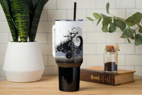 Keeps hot beverages warm and cold drinks cool for hours.