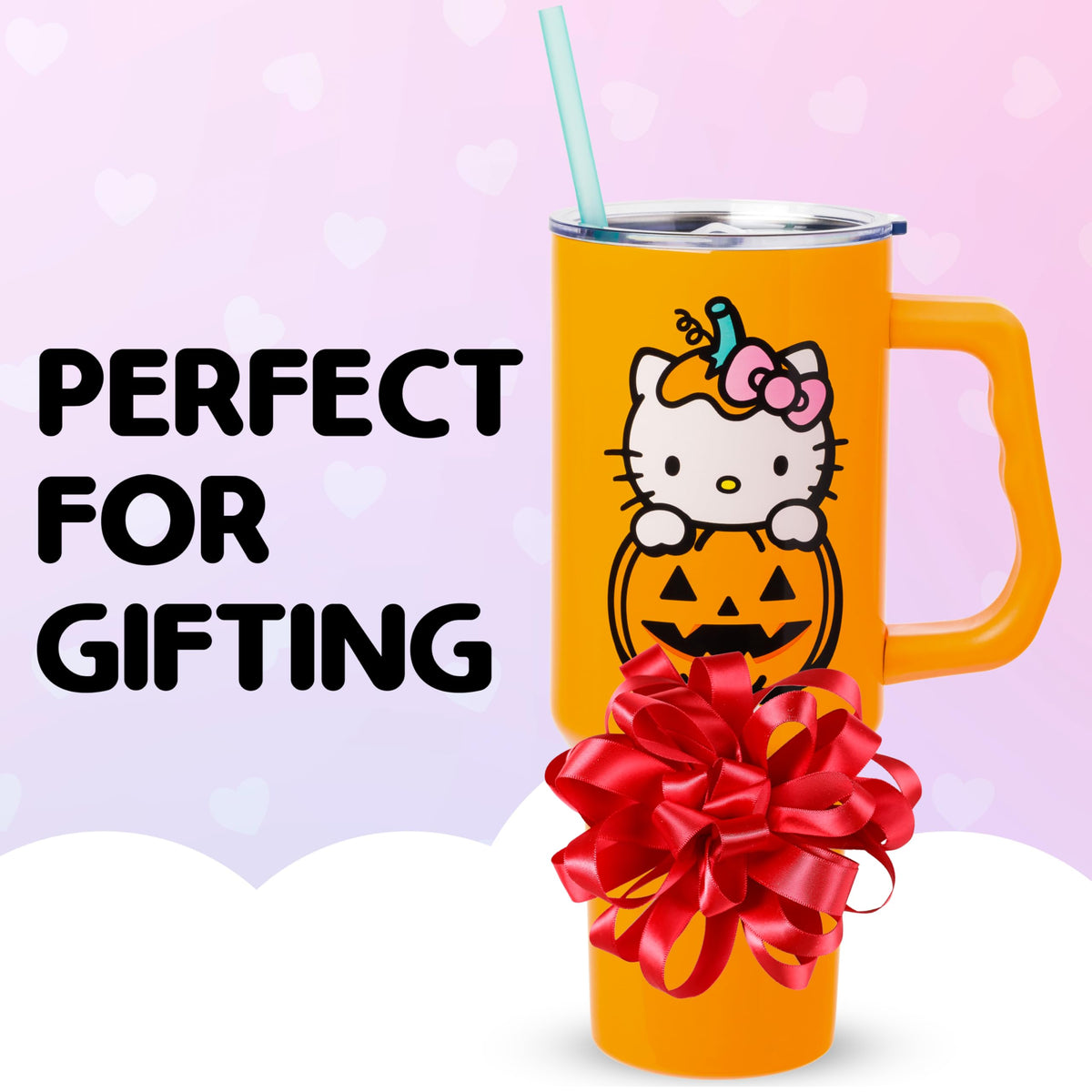 Silver Buffalo Hello Kitty 40-ounce capacity for long outings.
