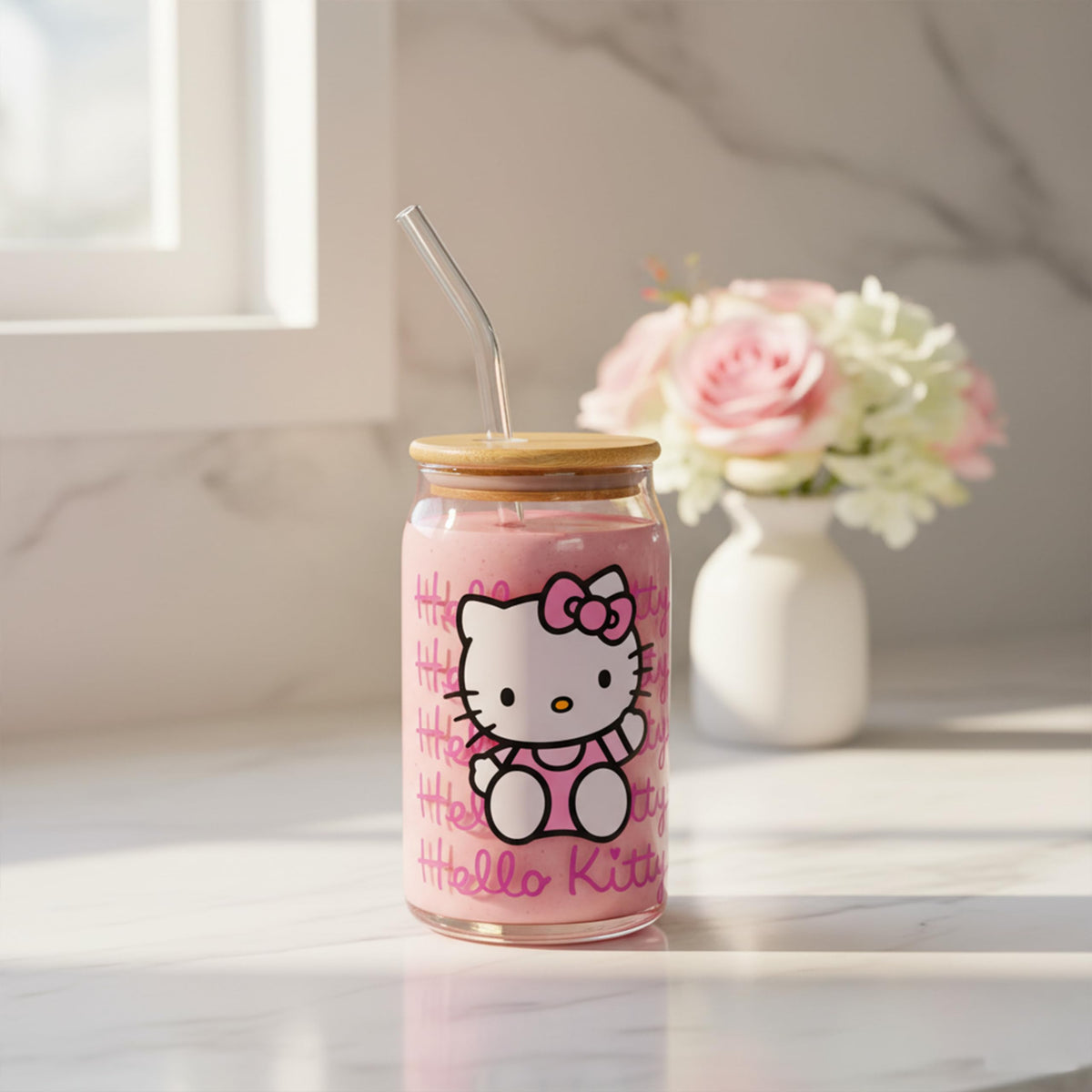 Silver Buffalo Hello Kitty gift tumbler, cute present idea for fans