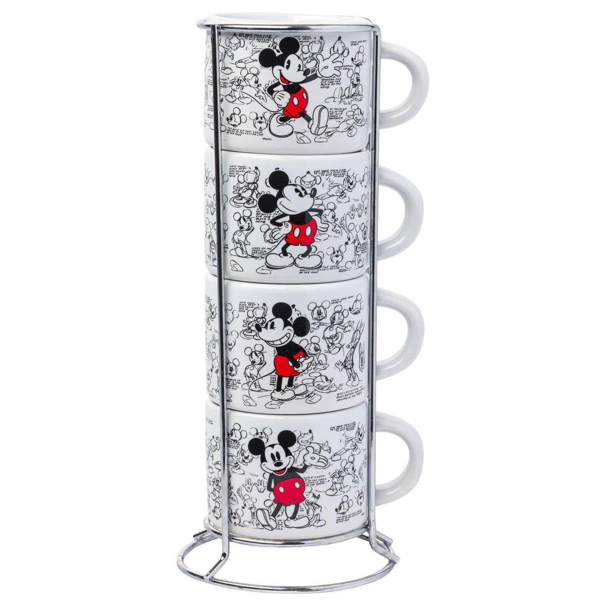 Silver Buffalo Mickey Mouse vintage sketch mug featuring classic 1928 design for daily coffee.