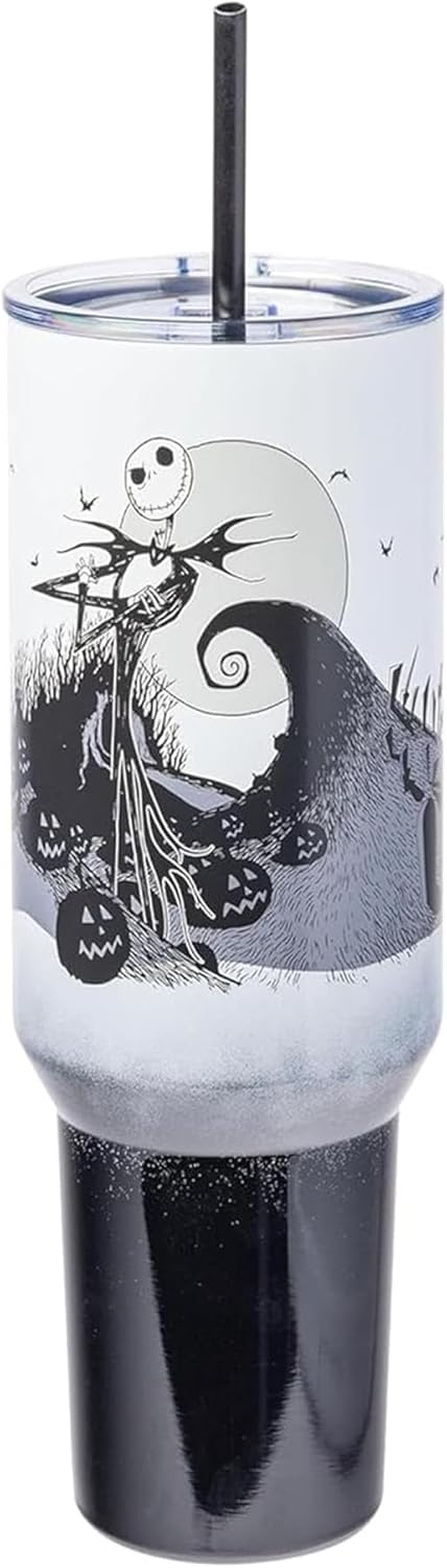 Official Disney licensed design by Silver Buffalo showcasing Nightmare Before Christmas artwork.