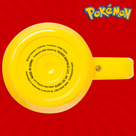 Pikachu lightning graphic on Silver Buffalo tumbler for vibrant daily hydration.