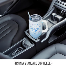Silver Buffalo Cinnamoroll stars and clouds design keeps beverages cold or hot longer
