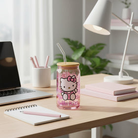 Silver Buffalo Sanrio Hello Kitty milk-bottle style tumbler for collectors
