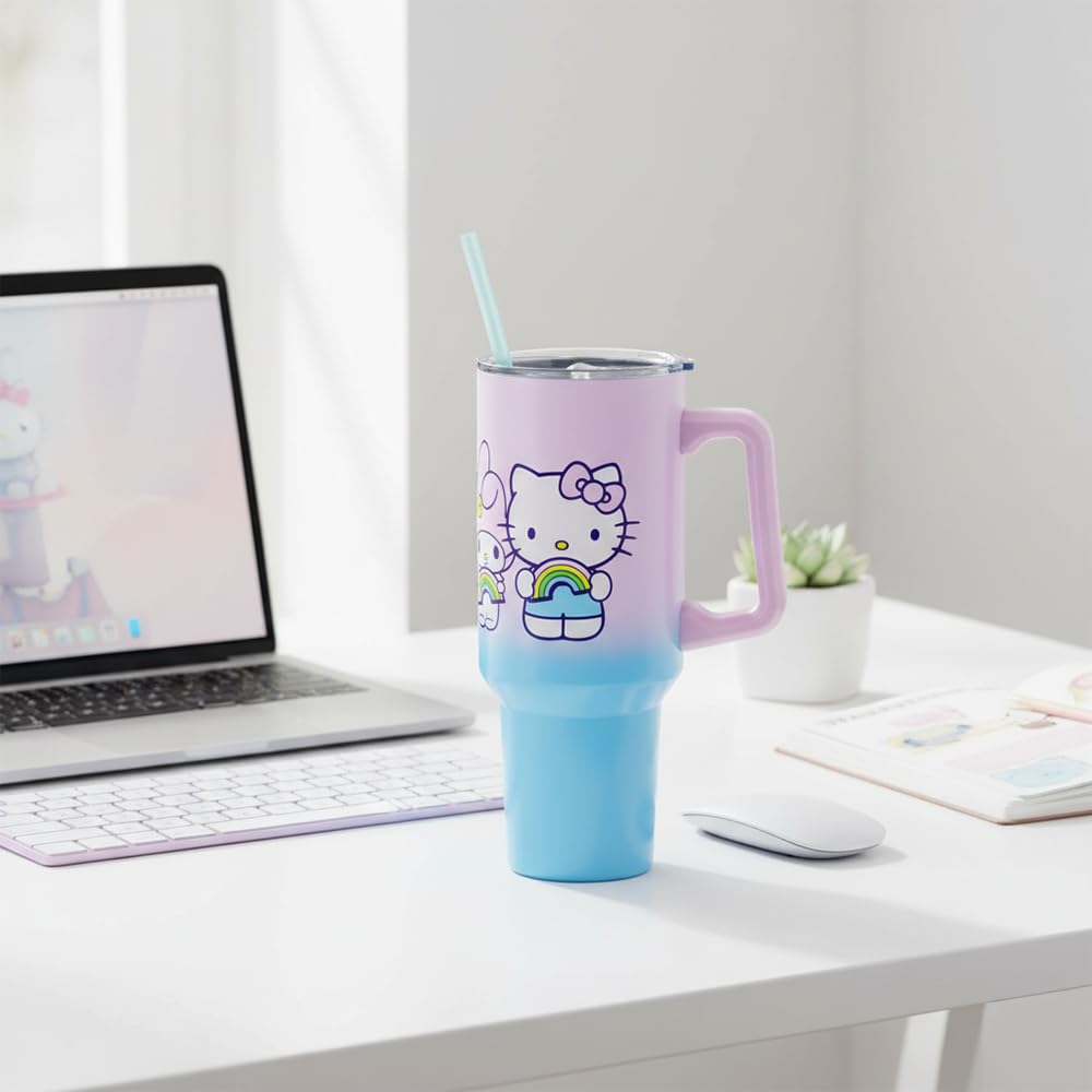 Official Sanrio merch Silver Buffalo tumbler for fans