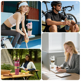 SIMPLE DRINK BPA-free insulated bottle offers safe everyday hydration.
