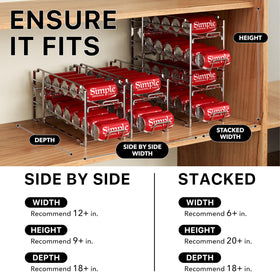 Simple Houseware 12-can dispenser holding standard soda cans