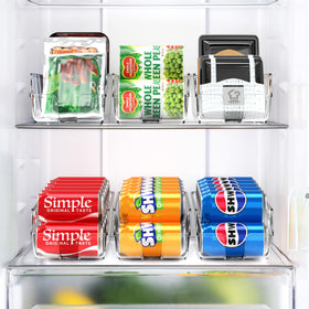 Transparent storage keeps daily inventory easily visible.