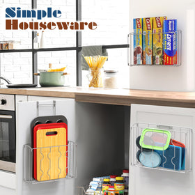 Simple Houseware sturdy steel construction resists wear with a silver finish.