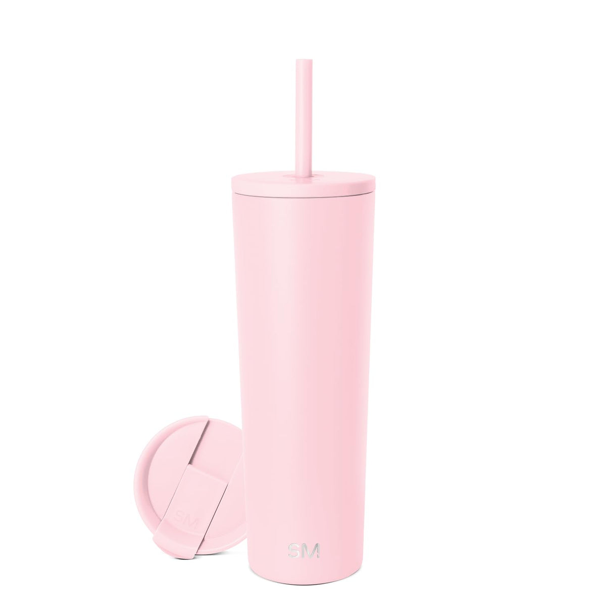 Simple Modern Classic tumbler with straw lid keeps beverages secure and spill-free on the go.