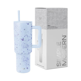 Simple Modern Disney 40oz tumbler with handle and straw lid for easy on-the-go hydration.