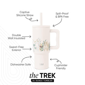 Simple Modern tumbler spill-proof lid keeps drinks contained during play.