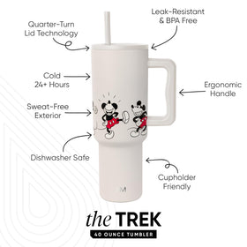 Simple Modern Disney Trek tumbler featuring Mickey Mouse Dances artwork for daily use.