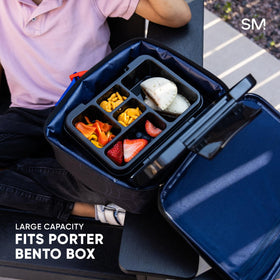 Simple Modern Hadley lunch bag size 4L fits lunch containers and snacks for school.