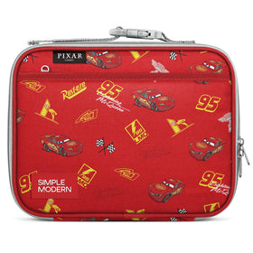 Simple Modern Hadley lunch bag with Cars Lightning Speed design, ideal for school lunches.