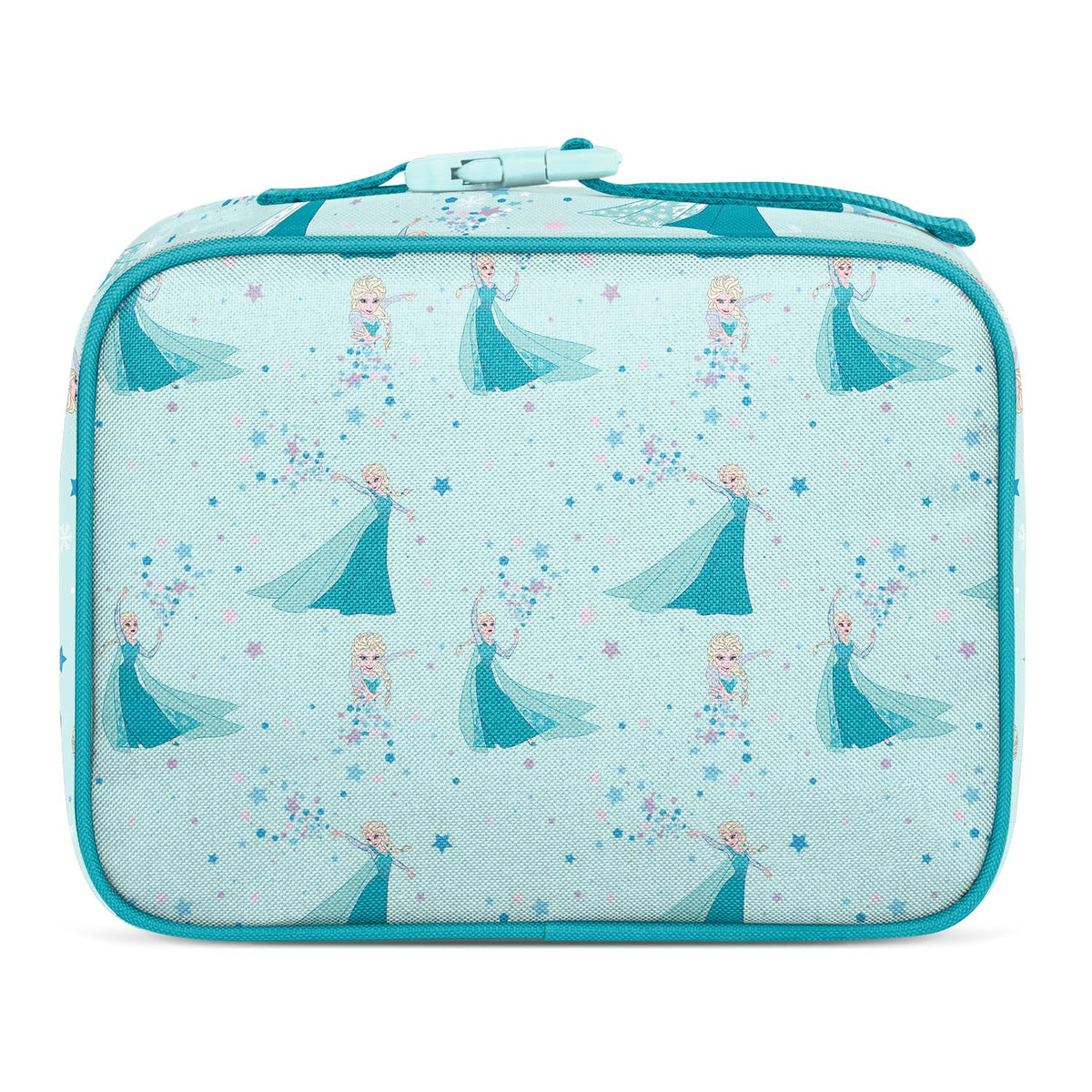 Hadley lunch bag interior pocket keeps utensils organized for meals.