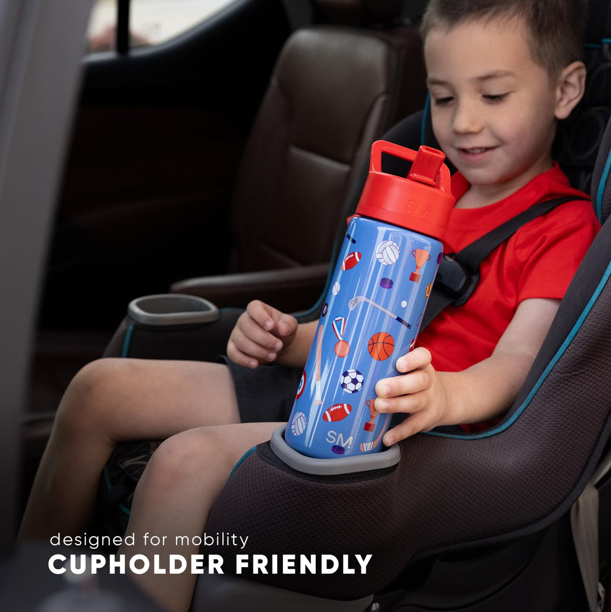 18oz stainless steel Summit bottle for kids, ideal for on-the-go hydration.