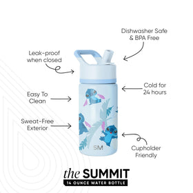 Disney Stitch Summit bottle close-up pattern showcasing kid-friendly design