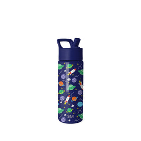 Simple Modern Kids Summit bottle with straw lid in Outer Space, easy sip for school days.
