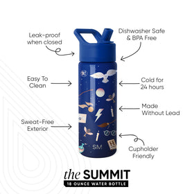 Dishwasher-safe Simple Modern Summit bottle for quick cleanup after school.
