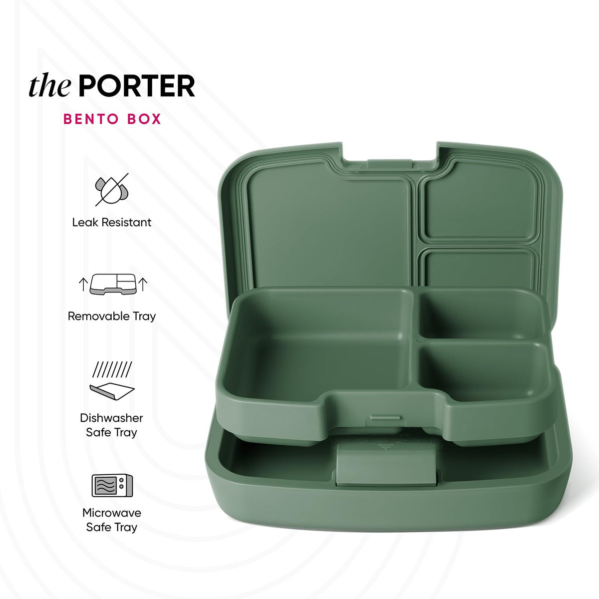 Lid with push-button closure on Simple Modern Marvel Porter Bento for secure transport.