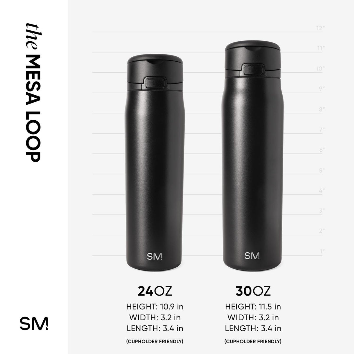 Simple Modern Mesa Loop double-wall insulation keeps drinks cold for 24 hours.