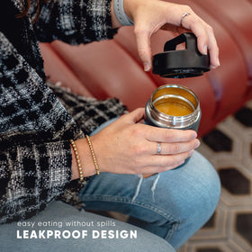 Simple Modern Provision Food Jar wide-mouth design for easy eating.