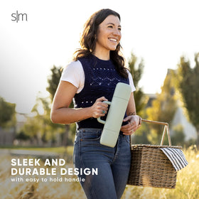 Includes two mugs ready for a ready-to-go coffee setup.
