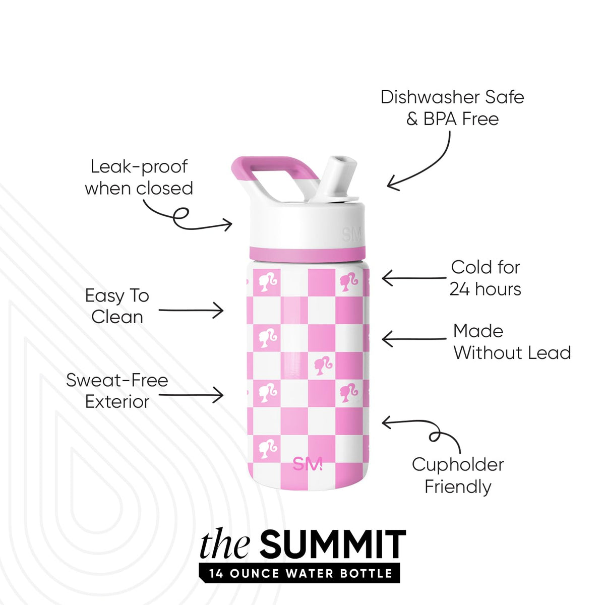Simple Modern Summit Kids bottle features double-wall insulation to keep beverages cold