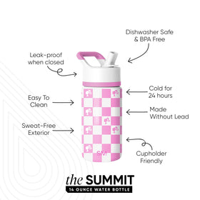 Simple Modern Summit Kids bottle features double-wall insulation to keep beverages cold