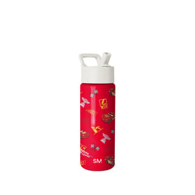 Simple Modern Summit kids bottle with straw lid and Lightning McQueen design for 18oz hydration