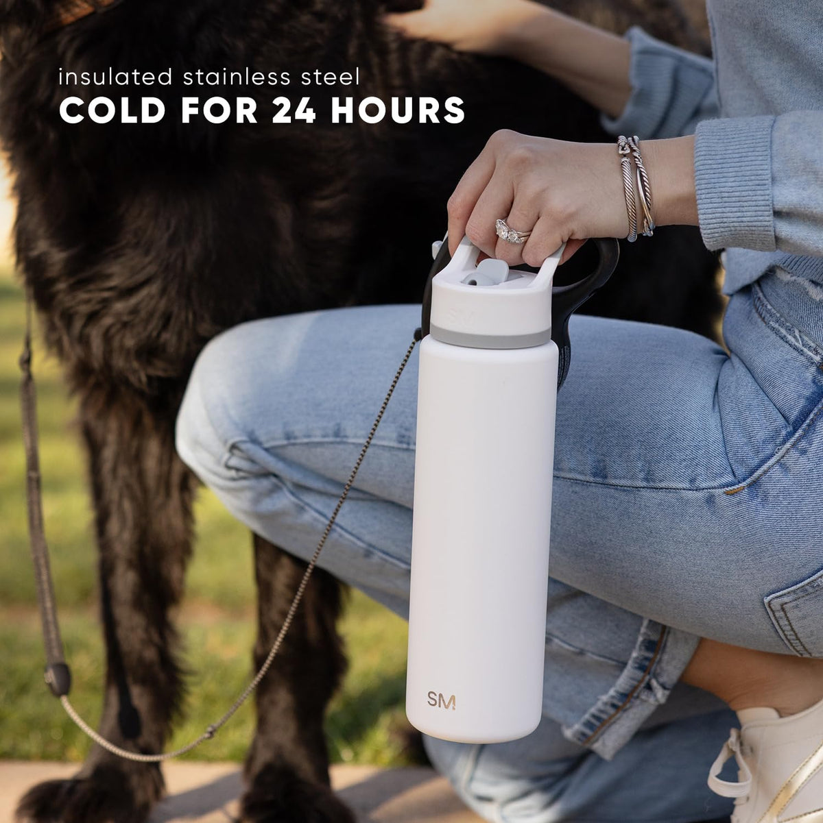 Simple Modern Summit Top-Rack Dishwasher-Safe lid and bottle for simple cleanup.