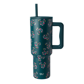 Simple Modern Trek 40 oz bottle with handle for easy carry on commutes.
