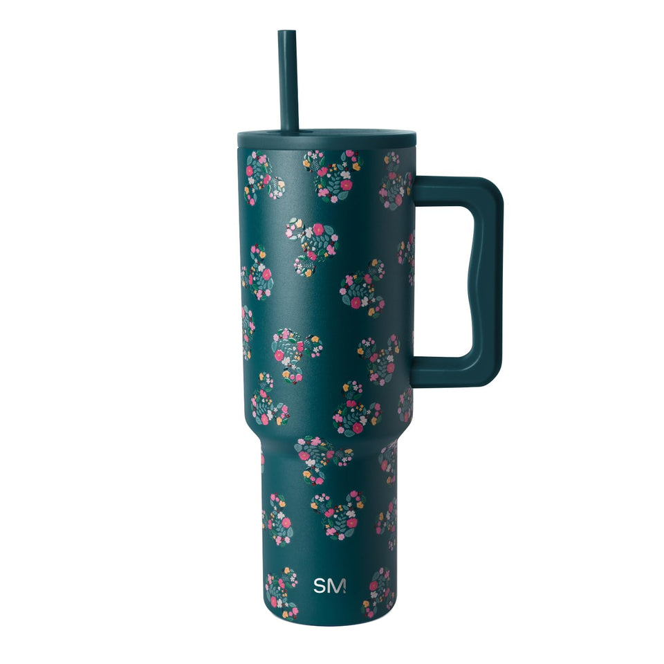 Simple Modern Trek 40 oz bottle with handle for easy carry on commutes.
