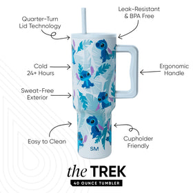 Simple Modern Trek 40oz tumbler with straw lid to prevent spills