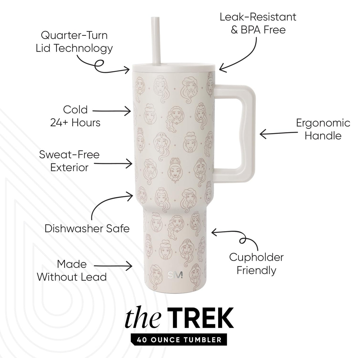 Simple Modern Trek Collection 40oz bottle highlighting durable stainless steel and travel-ready design.
