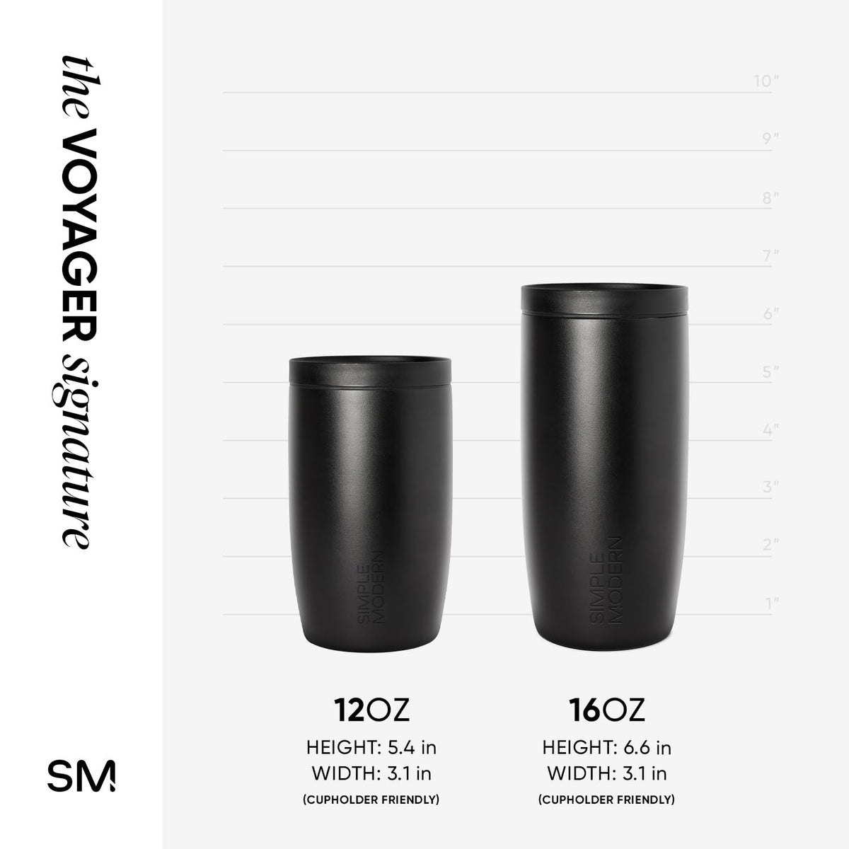 Voyager soft grip silicone base enhances handling and stability.