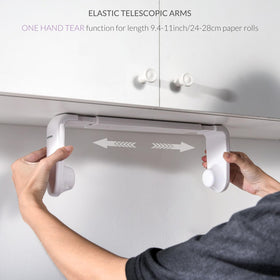Screw installation on wooden surface for sturdy setup with Simpletome holder.