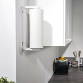 Compact design saves countertop space and tidies kitchen areas with Simpletome.