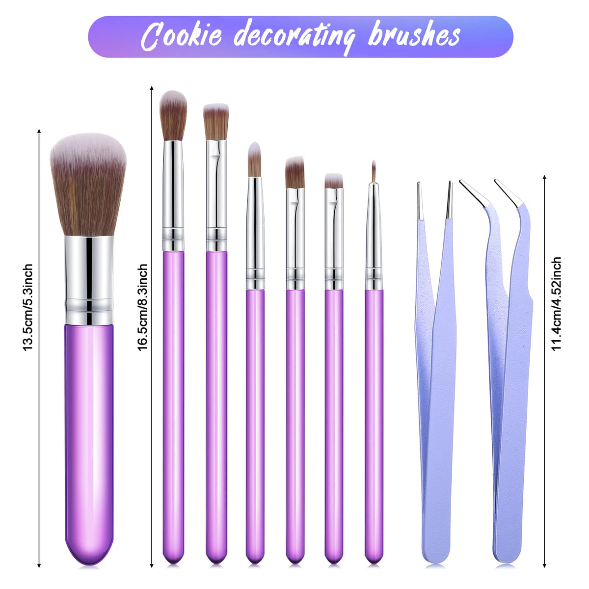Sinmoe stainless steel pastry tweezers for safe, precise handling of decorations.
