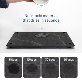 Siren Stone doubles as a heat-resistant trivet for hot cookware.