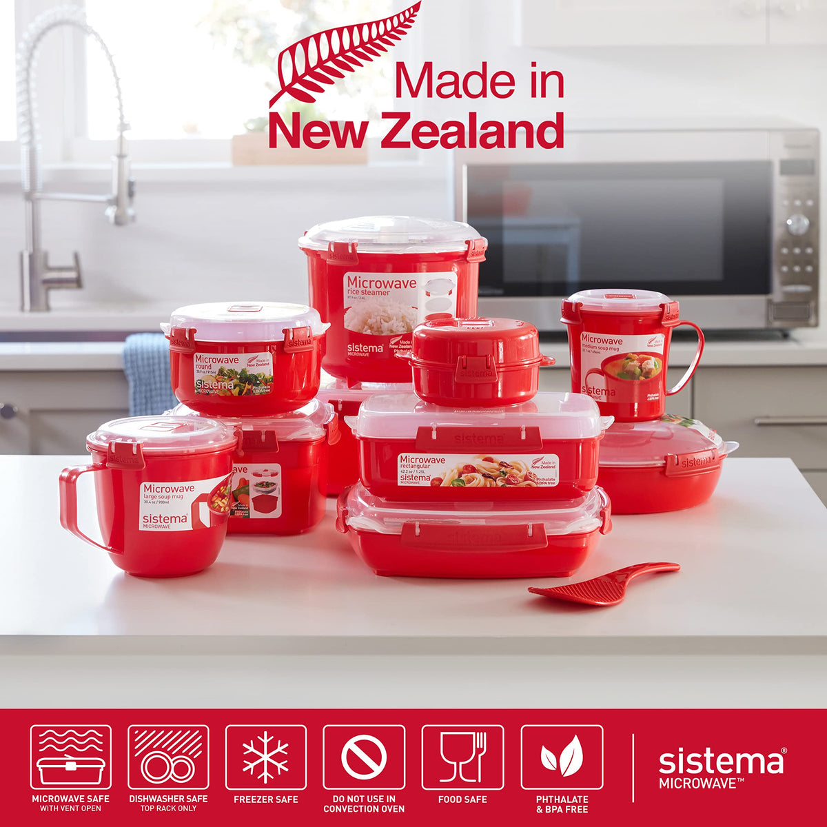 Sistema Heat & Eat complete set shown with containers and lids