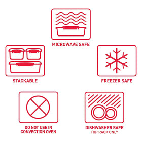 Sistema Heat & Eat top-rack dishwasher-safe containers for easy cleanup