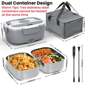 Sitlais 12V/24V car cord for warming during travel.