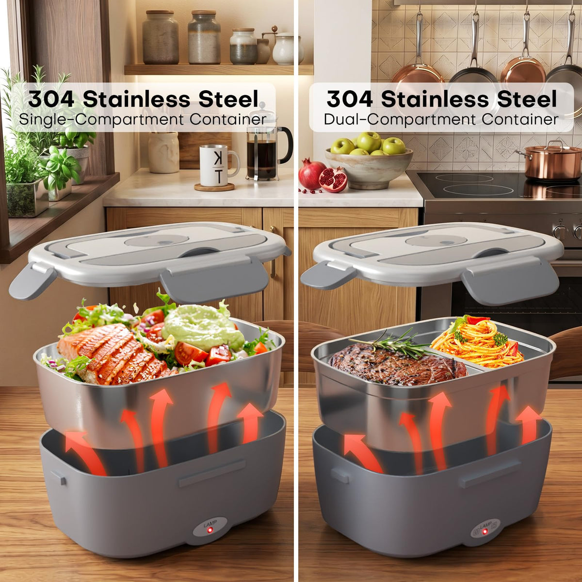 Sitlais lunch box designed for indoor and outdoor use with multiple cords.